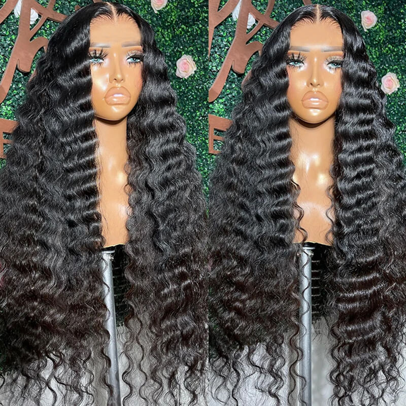 Eullair Kim K 2x6 Lace Closure Wig - Deep Part Human Hair Wig with Transparent Lace for All Hair Textures | Perfect for Daily Wear, Parties & Special Occasions