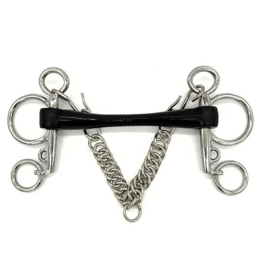 AJR Intuflex Pelham Bit - Comfortable & Durable Horse Bit for English Riding, Dressage & Show Jumping - Perfect for Training & Competition
