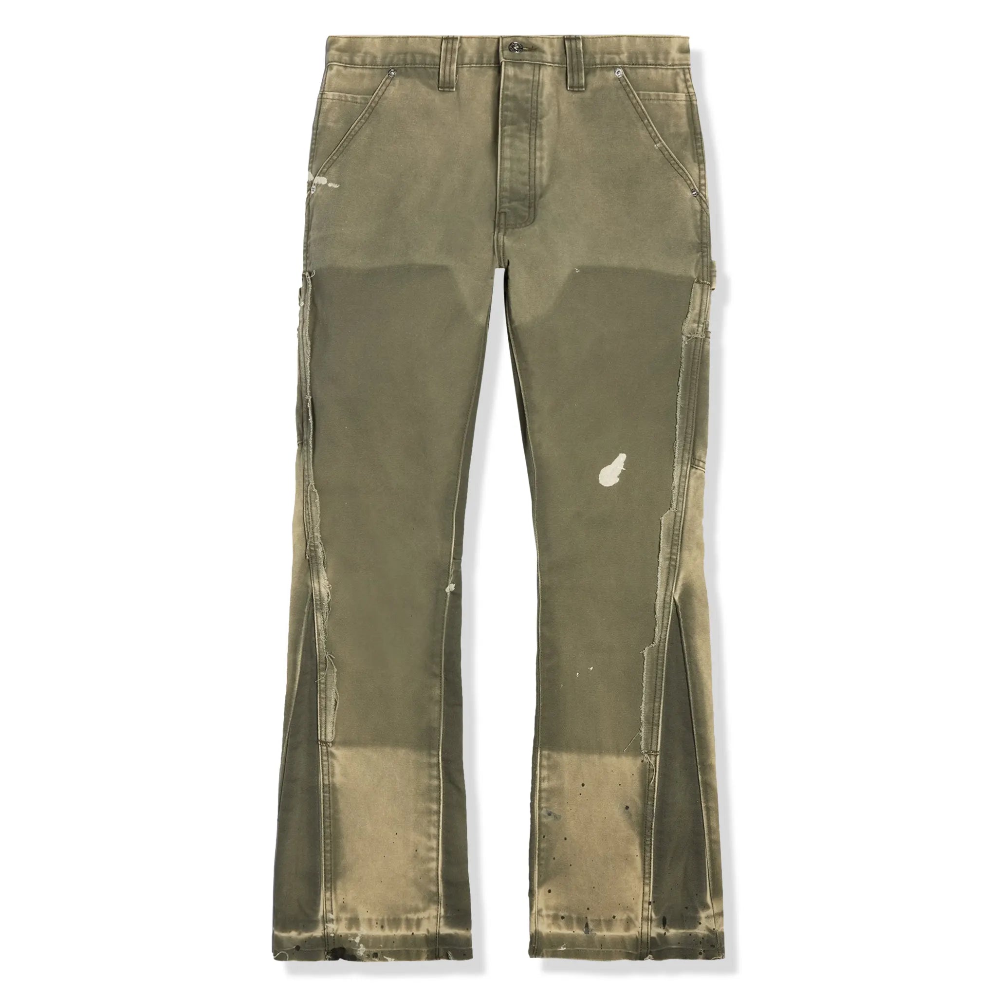 Gallery Dept. LA Carpenter Moss Flared Pants - Vintage Distressed Denim High Waist Bell Bottoms for Women | Perfect for 70s Retro Outfits, Music Festivals & Boho Chic Style