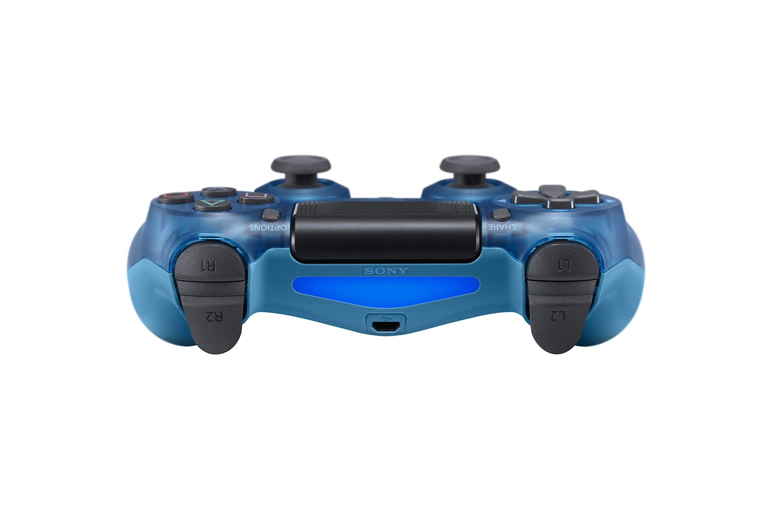 Sony DualShock 4 Wireless Controller for PS4 - Blue Crystal (Renewed) | Official PlayStation 4 Gamepad with Precise Controls & Motion Sensor - Perfect for Gaming, Streaming & Multiplayer Sessions