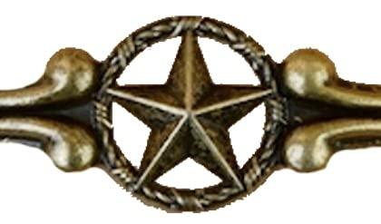 24-Piece Barbwire and Star Cabinet Handles in Oil-Rubbed Brass - Perfect for Vintage Dressers, Kitchen Cabinets & Furniture Restoration