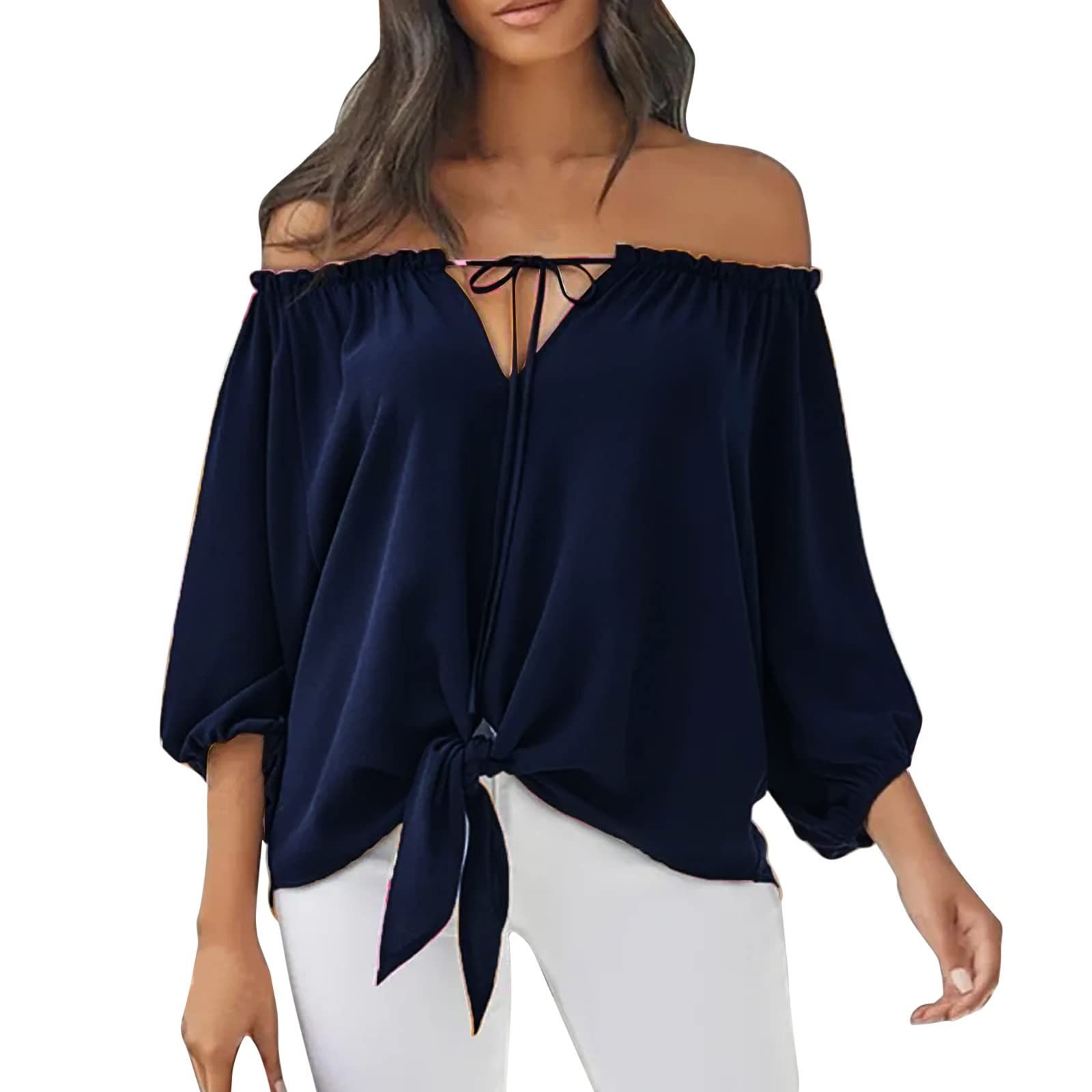 Women's Floral Print Button Front Off-Shoulder Shirt - Summer Casual Cotton Tee for Beach Outings, Date Nights & Weekend Wear