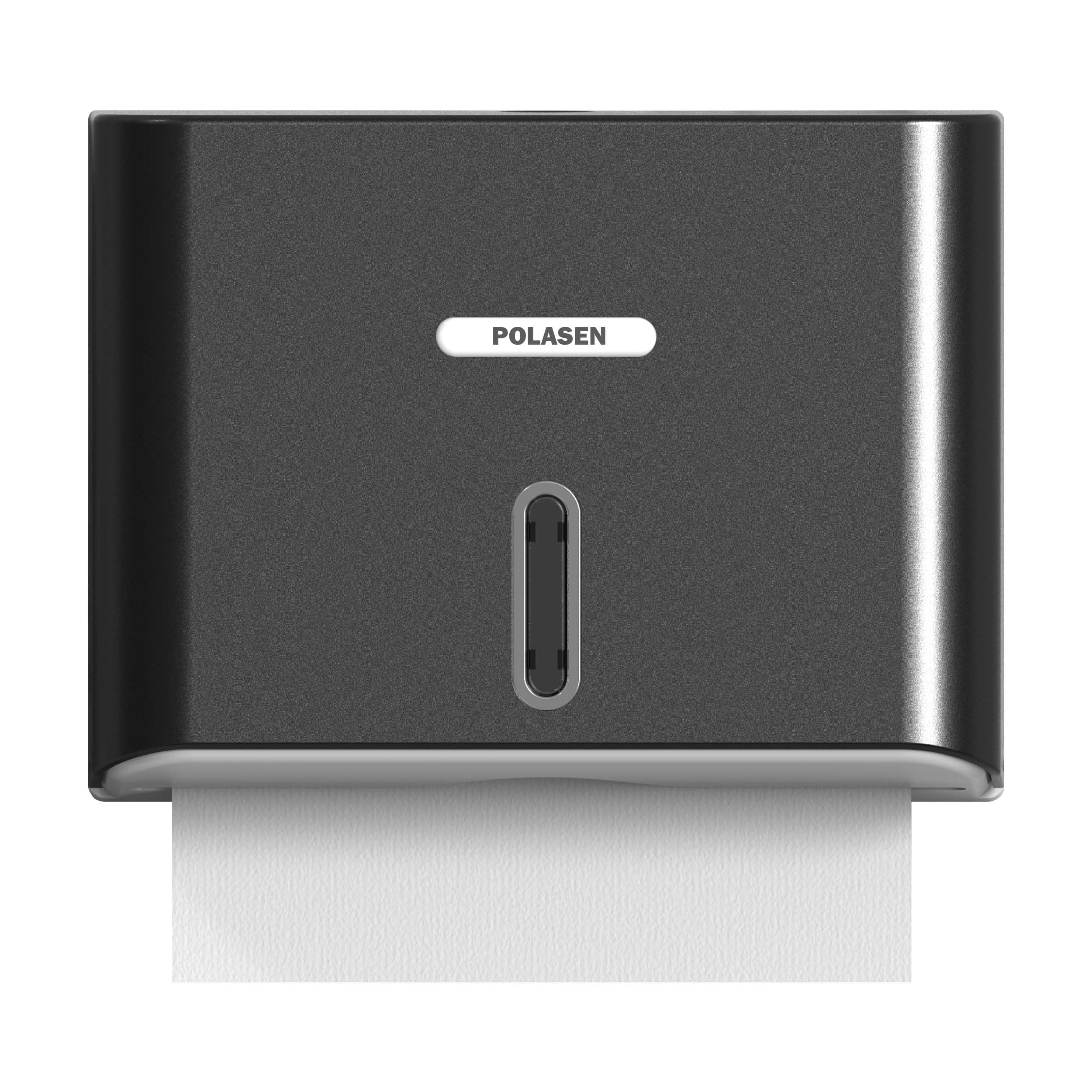 Commercial Paper Towel Dispenser Wall Mount - Heavy Duty Black Classic Key Lock for 10