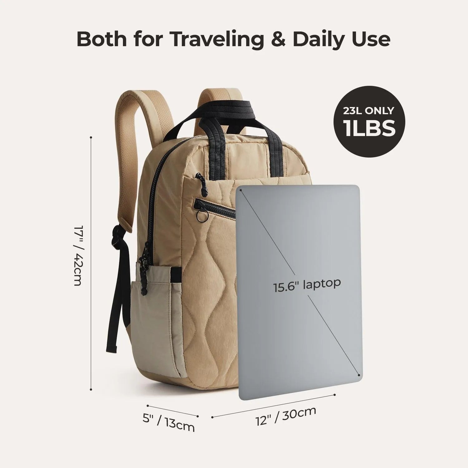 Paz 23L Lightweight Waterproof Hiking Backpack for Men & Women - Durable Travel Daypack for Outdoor Camping, Hiking, School & Work Commute