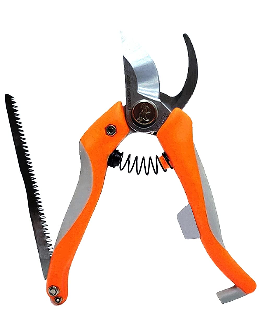 Premium Garden Pruning Shears - Heavy Duty Steel Hand Pruners & Secateurs for Trimming, Cutting, and Shaping Plants - Ideal for Gardening, Landscaping, and Outdoor Use