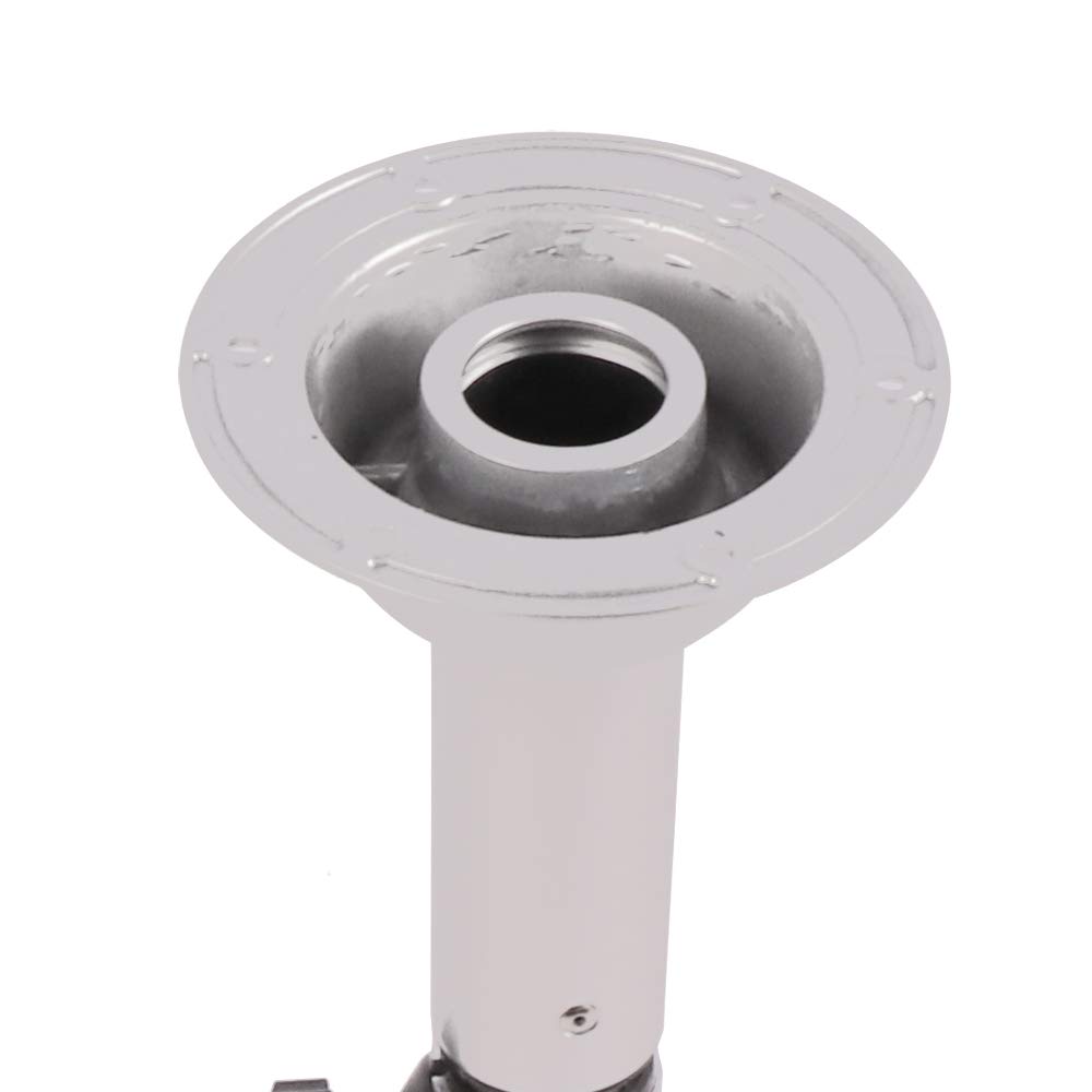 Adjustable Height Table Pedestal Stand 22-28 Inches - Silver RV Marine Boat Yacht Caravan Motorhome Dining Table Base | Perfect for Outdoor Camping, Boating & Small Space Living