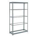 Heavy Duty Boltless Shelving Unit 36x18x96 Inches - 5-Tier Industrial Storage Rack for Warehouse, Garage & Home Organization