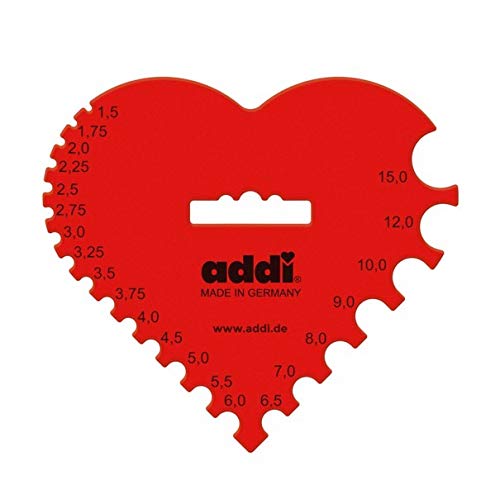 Addi Crochet Hook Swing Standard Set with 1 Red Crochet Hook Gauge - Premium Knitting & Crochet Tools for Beginners & Experts - Perfect for Amigurumi, Scarves, Blankets & DIY Crafts