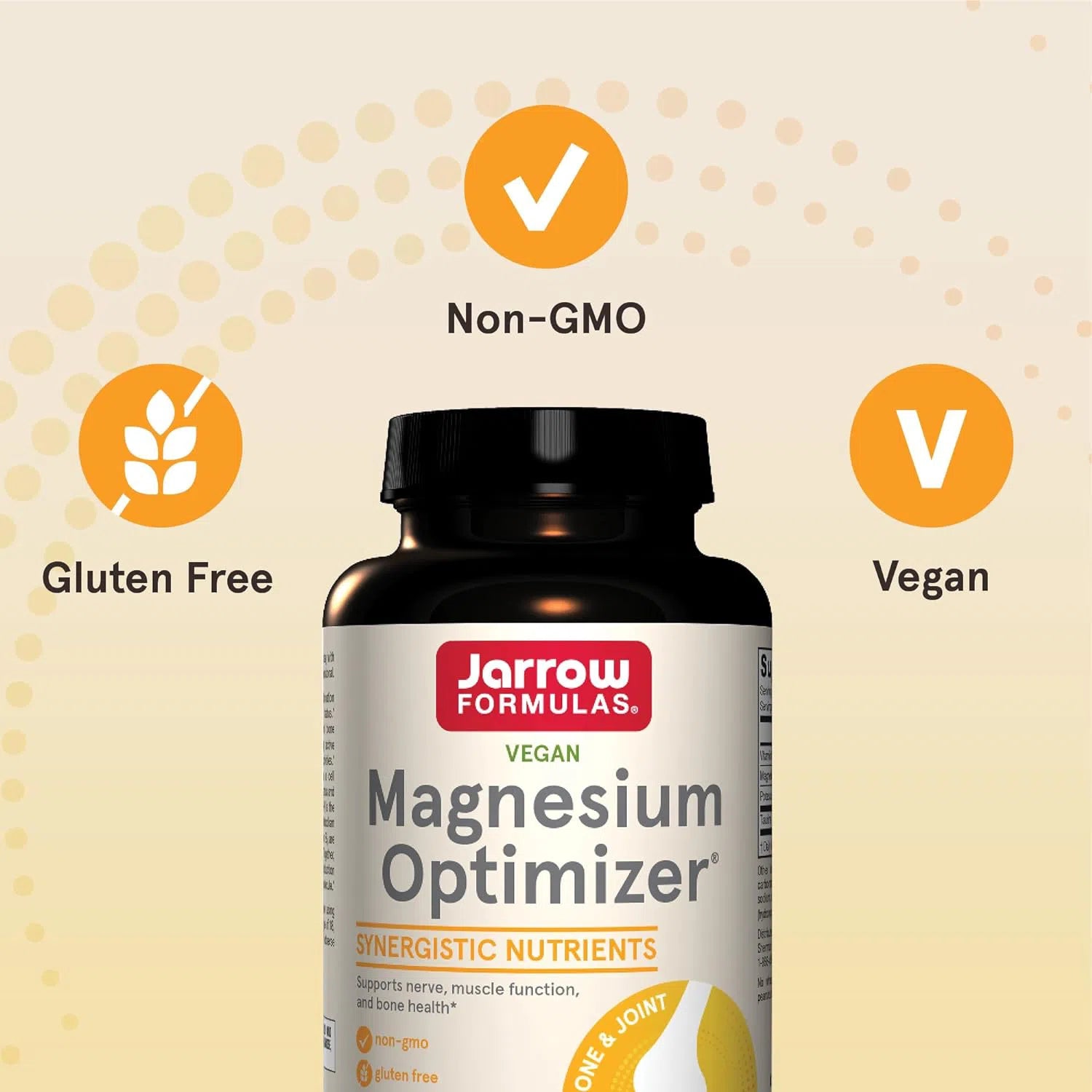 Jarrow Formulas Magnesium Optimizer Supplement - Supports Muscle Relaxation, Sleep & Heart Health - Vegan Capsules for Stress Relief & Energy Boost - Ideal for Athletes & Active Lifestyles