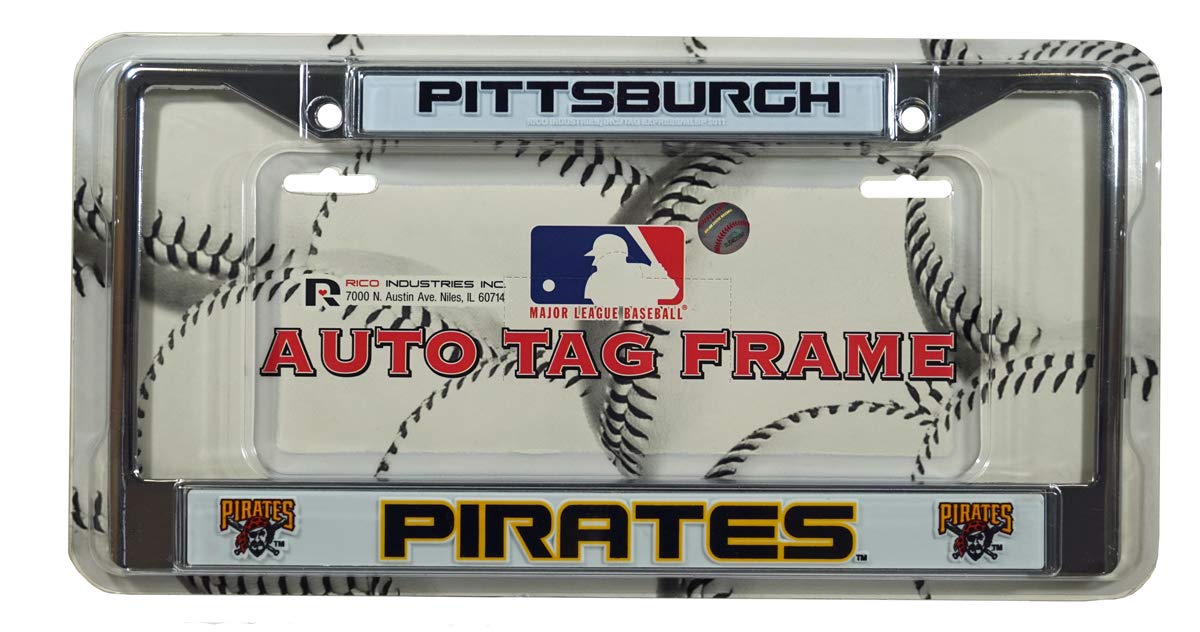 Pittsburgh Pirates MLB Chrome Metal License Plate Frame - Officially Licensed - Perfect for Cars, Trucks & Tailgating - Show Your Team Spirit Anywhere!