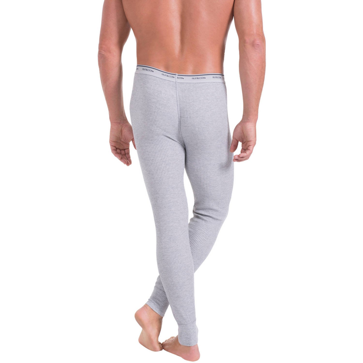 Fruit of the Loom Men's Classic Midweight Waffle Thermal Underwear Bottoms - Warm Winter Base Layer for Outdoor Activities & Cold Weather Comfort