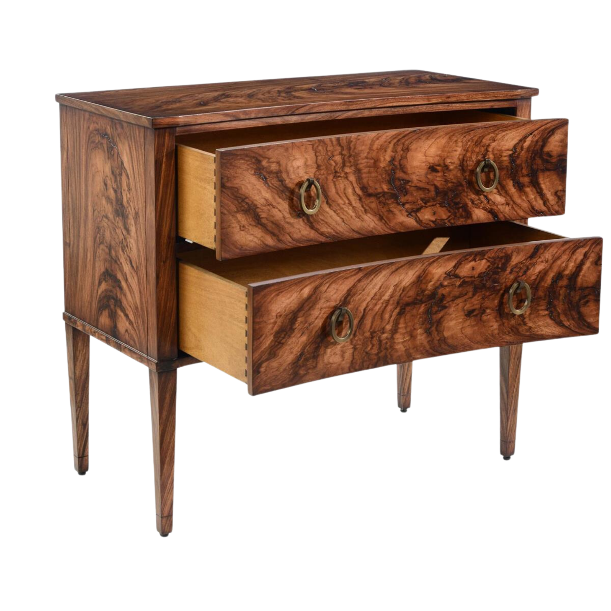 Agrestic Two Drawer Chest - Solid Wood Nightstand with Storage for Bedroom, Living Room & Office - Perfect for Organizing Clothes, Books & Bedside Essentials