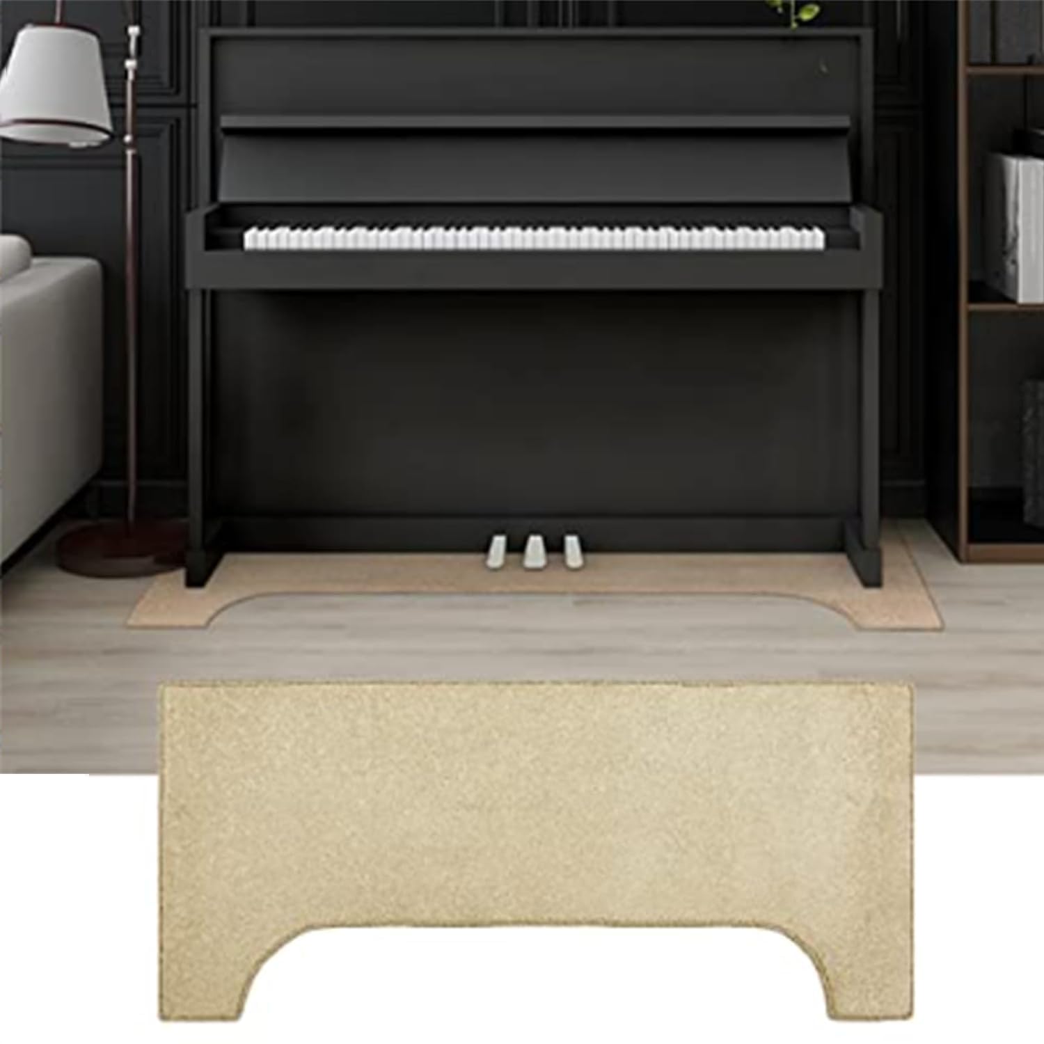Premium Soundproof Rug for Upright Piano - 63