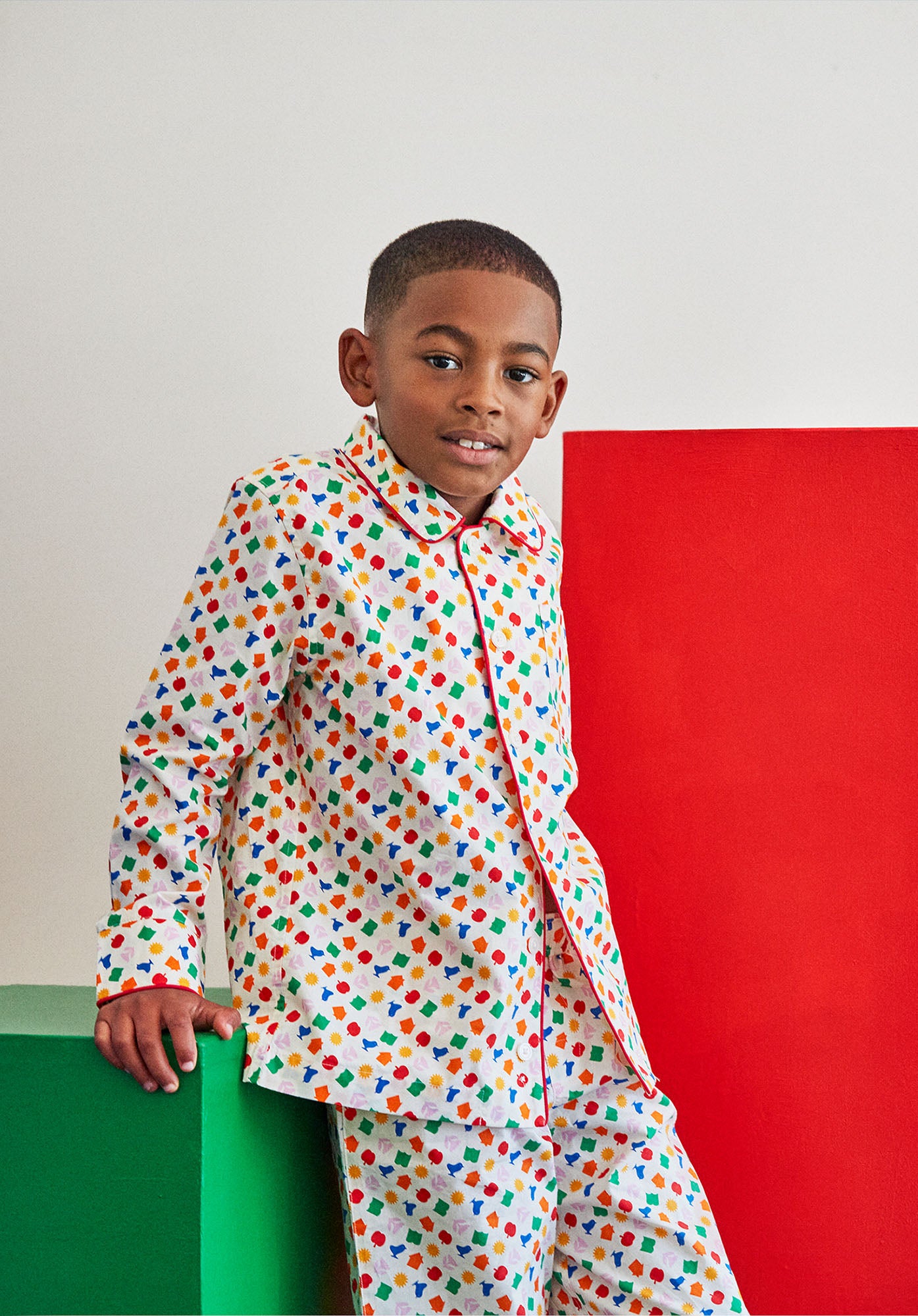 Sleepy Jones x Atelier Enfants Kids Pajama Set - Soft Cotton 2-Piece Pajamas for Boys & Girls | Perfect for Bedtime, Lounging & Sleepovers