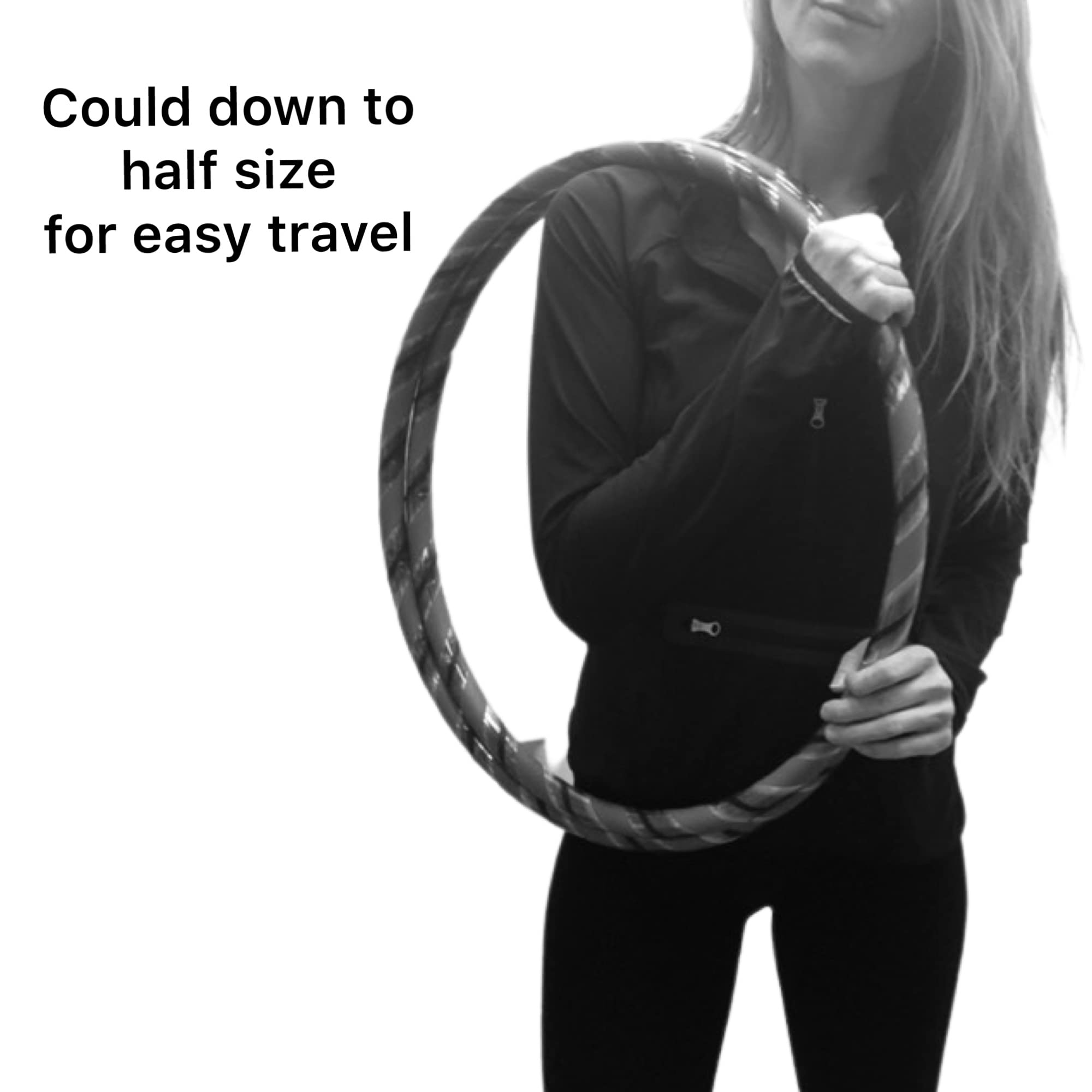 1 lb Weighted Hula Hoop for Adults - 38 Inch Exercise Hoop for Fitness, Weight Loss & Fun | Perfect for Beginners, Home Workouts & Outdoor Activities