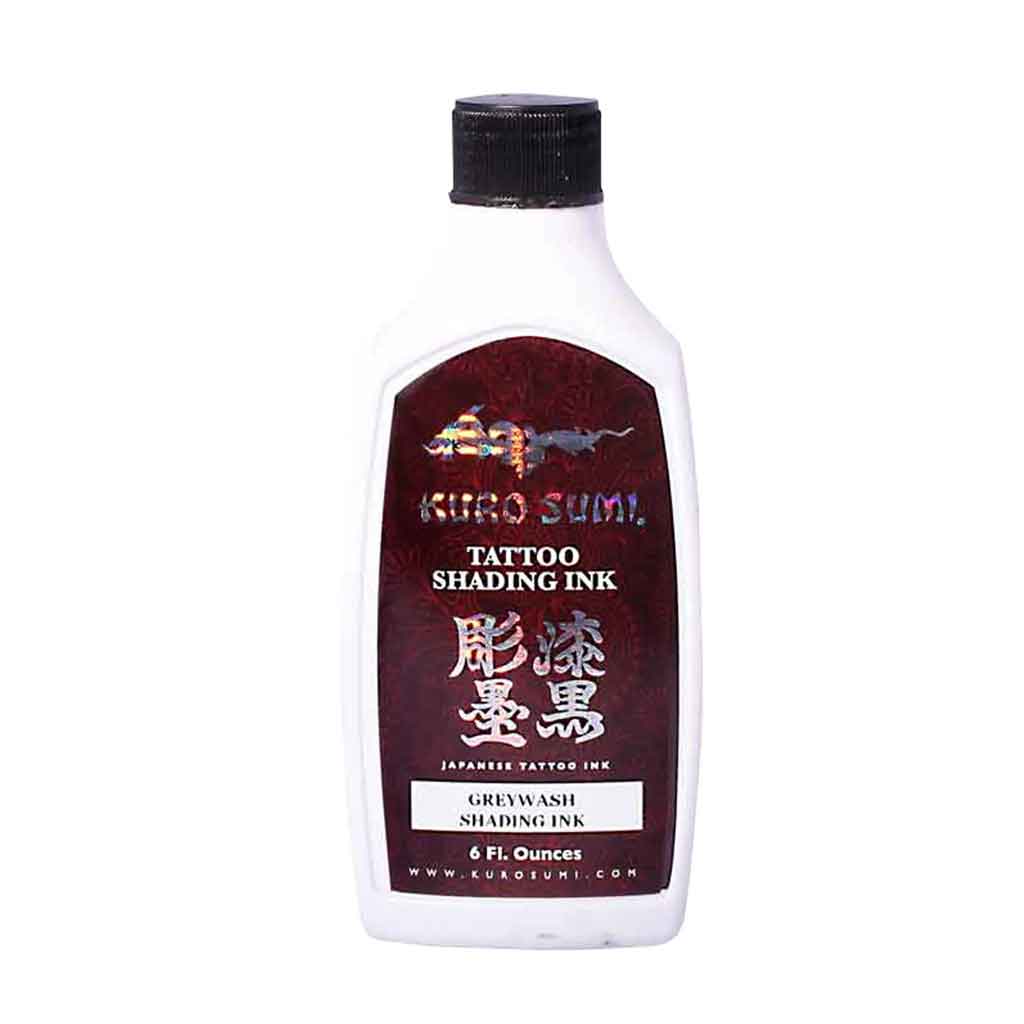 Kuro Sumi Greywash Tattoo Ink - Professional Semi-Permanent Tattoo Shading Ink for Artists | Ideal for Realism, Portraits & Soft Shading Tattoos