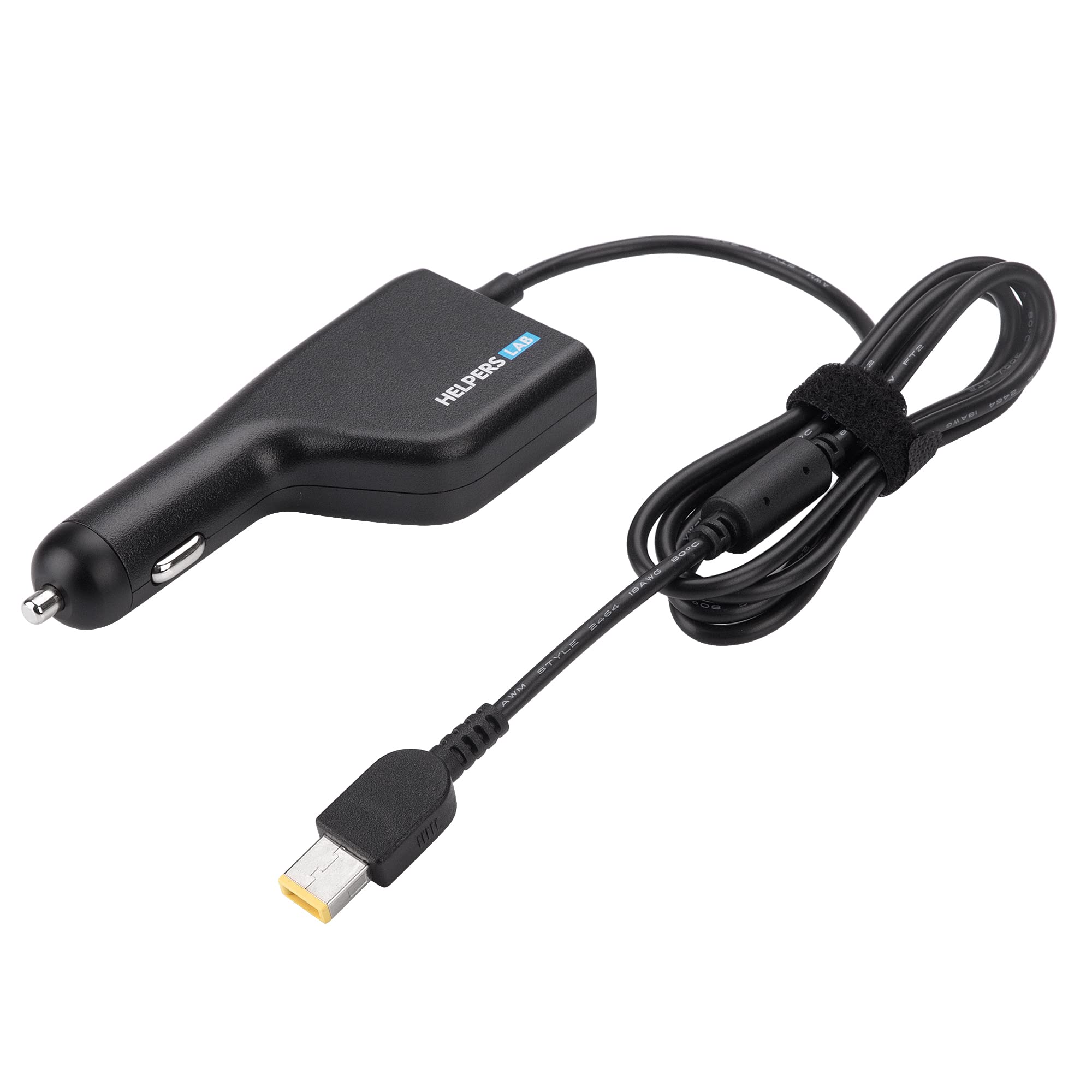 45W Fast Car Charger Adapter for Lenovo Yoga, ThinkPad X1 Carbon, Helix, Edge - 20V 2.25A USB-C Laptop Charger - Perfect for Travel, Business Trips & On-the-Go Charging
