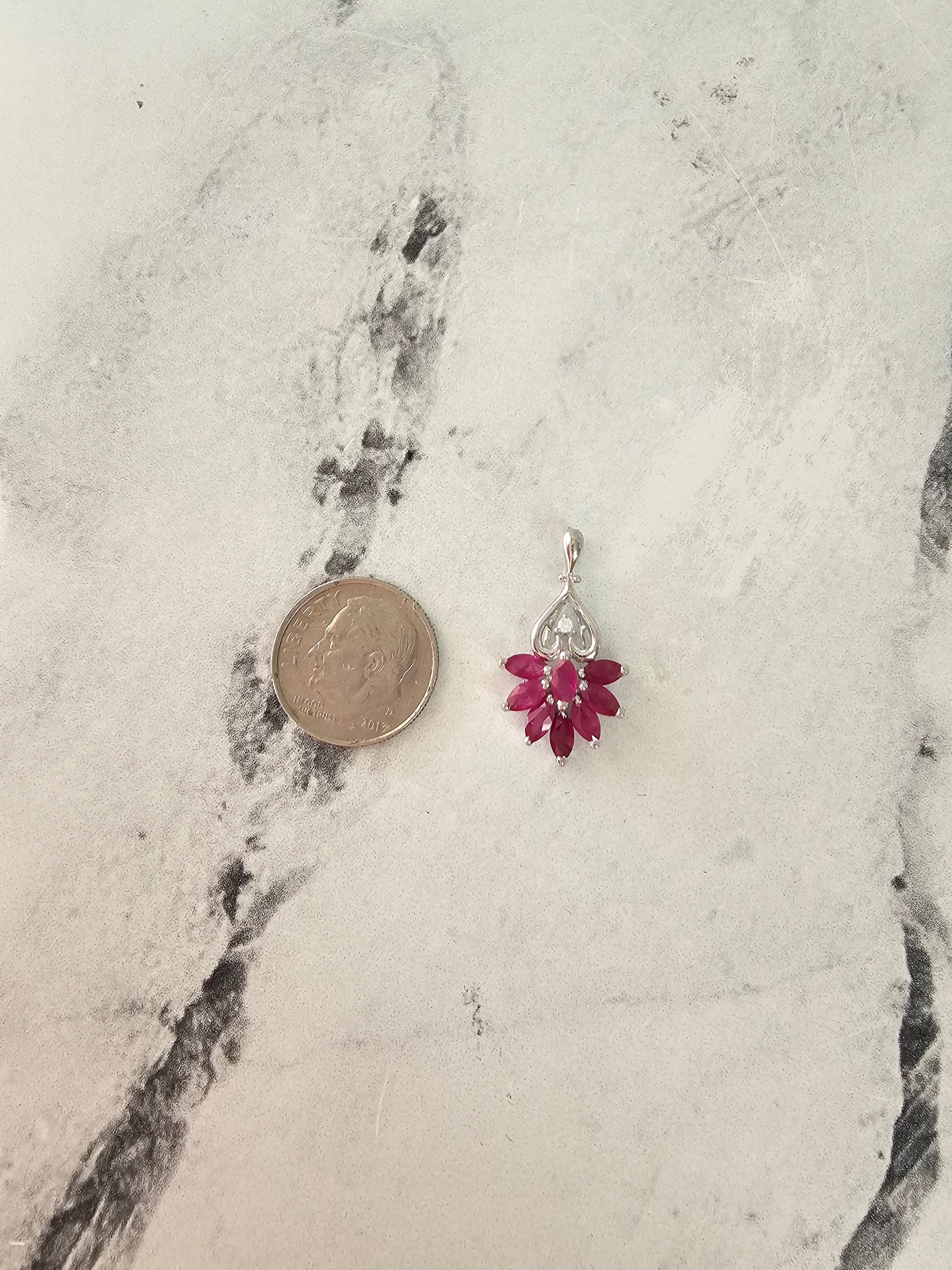 Exquisite Dragonfly Shaped Ruby Pendant Necklace with Diamond Accents - Elegant Jewelry Gift for Women, Perfect for Anniversaries, Birthdays & Special Occasions