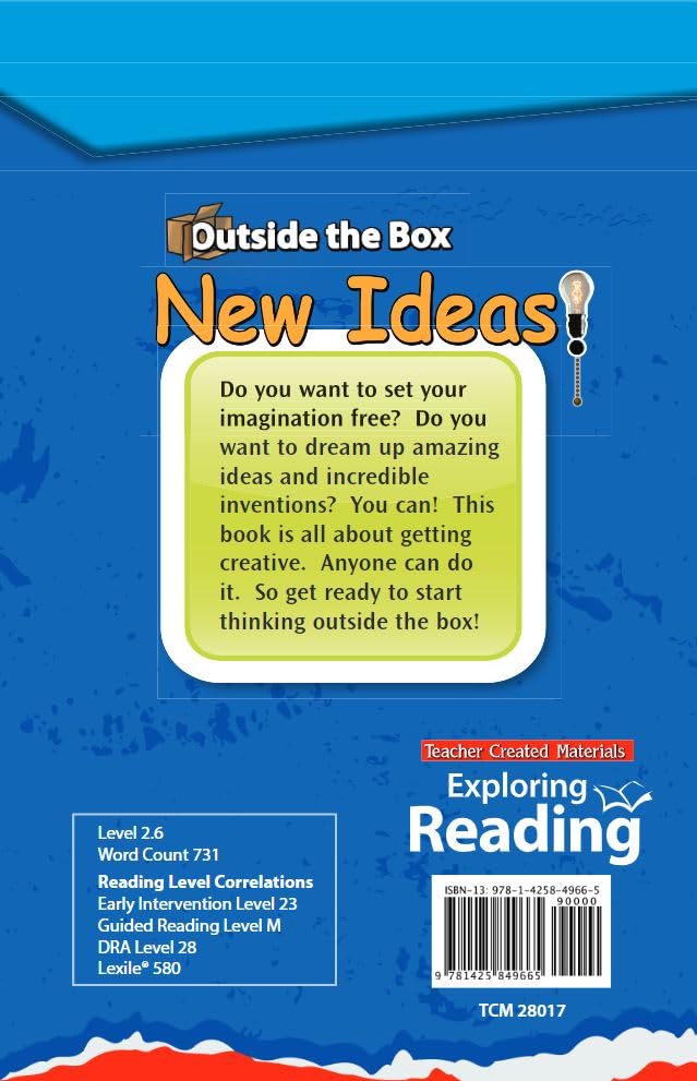 Outside the Box: New Ideas! - TIME FOR KIDS® Informational Text Book - Inspiring Creativity for Classroom Learning & Homeschool Activities