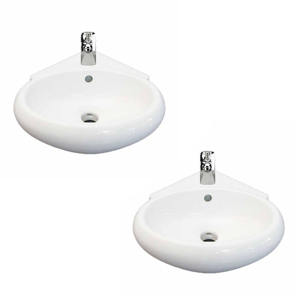 Corner Wall Mount Ceramic Vessel Sink 15.75