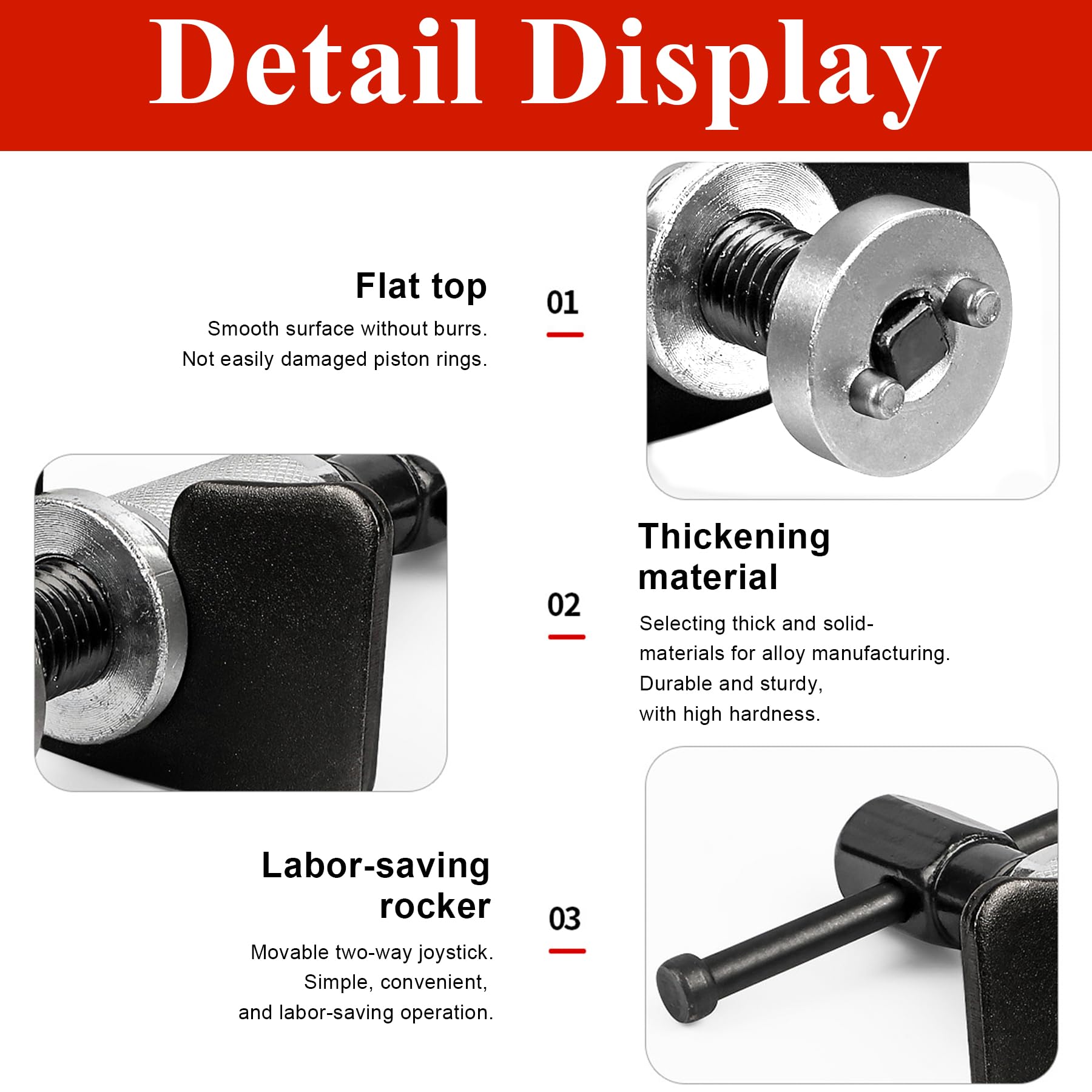 Brake Caliper Piston Rewind Tool Kit - Professional Rear Brake Pad Wind Back Tool for Disc Brake Replacement - Right Handle Brake Caliper Compressor for Car & Truck Maintenance - Perfect for DIY Mechanics & Auto Repair Shops