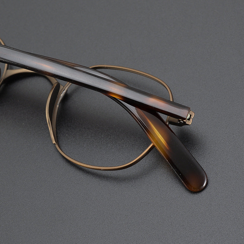 Stylish Titanium Geometric Eyeglass Frames KMN131 - Lightweight & Durable for Men & Women - Perfect for Work, Reading & Fashion Accessories