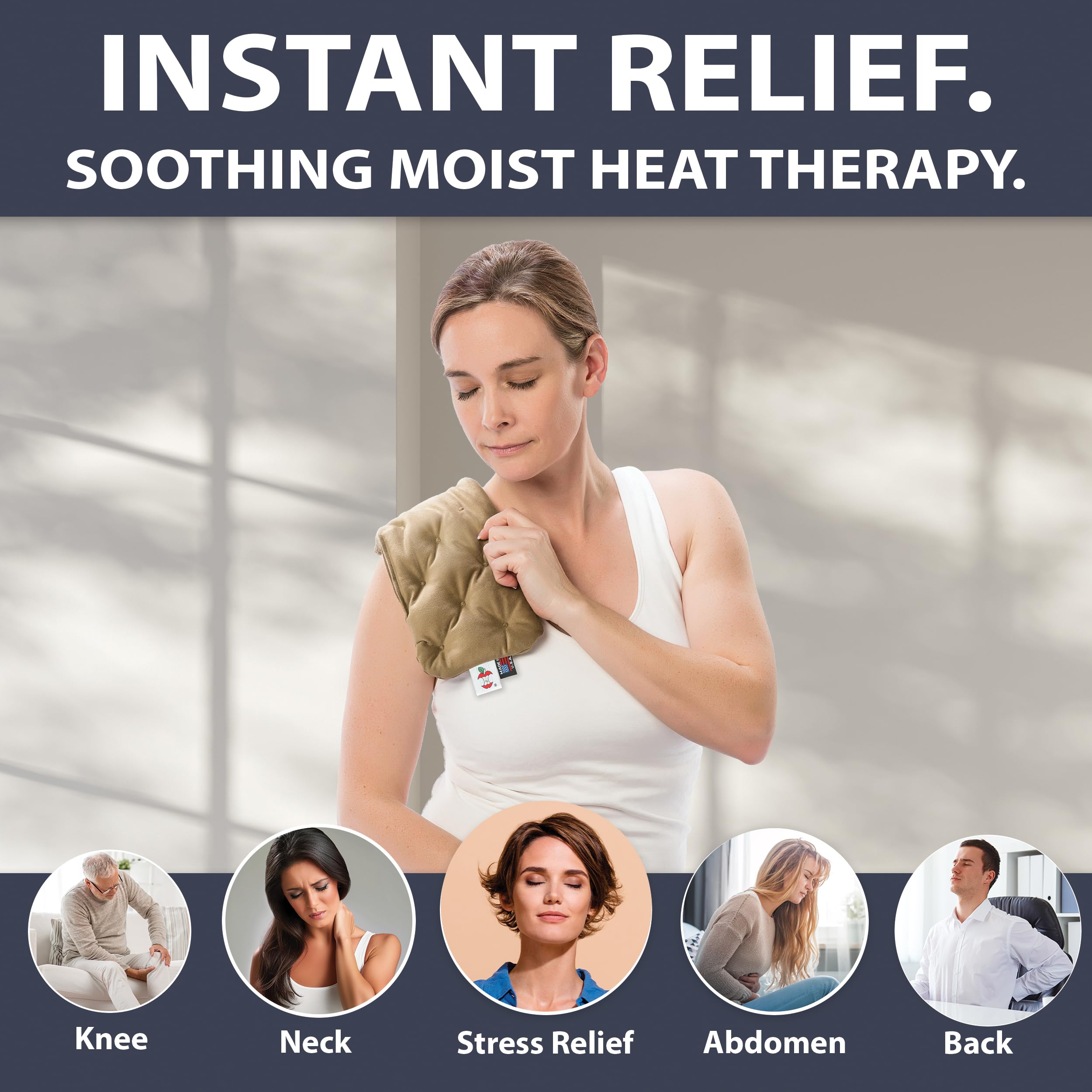 Core Products MicroBeads Moist Heat Therapy Microwave Heating Pad - 5