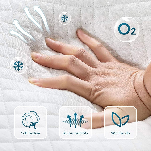 6 Inch Memory Foam Mattress - Queen Size Gel Infused Cooling Bed Mattress for Back Pain Relief | Medium Firm Support | CertiPUR-US Certified | Perfect for Bedroom, Guest Room & RV Use
