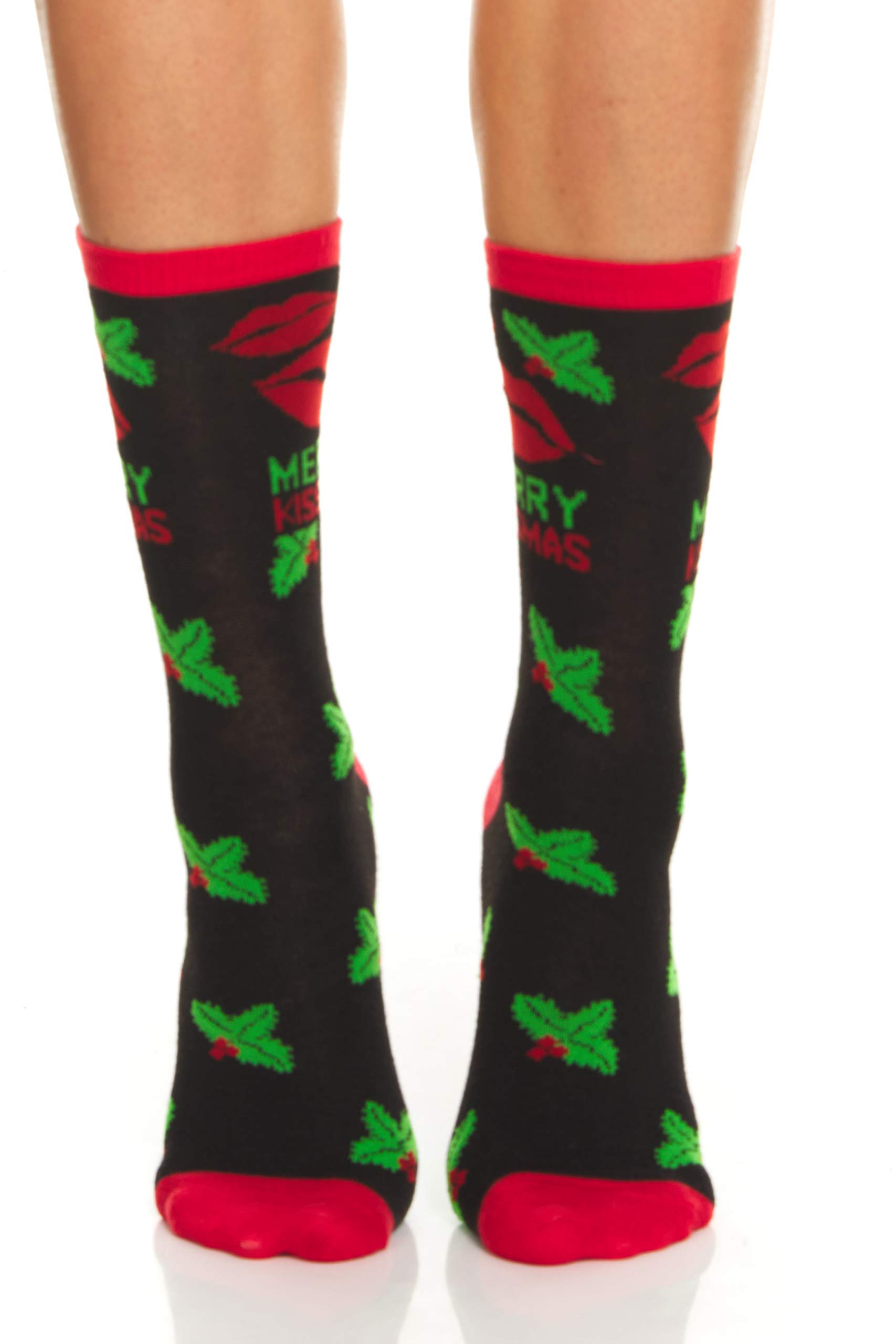 Yacht & Smith Women's Christmas Holiday Socks - Fun Festive Novelty Crew Slipper Socks for Women - Perfect for Xmas Gifts, Stocking Stuffers & Winter Cozy Wear