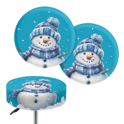 Xmas Cute Blue Snowman