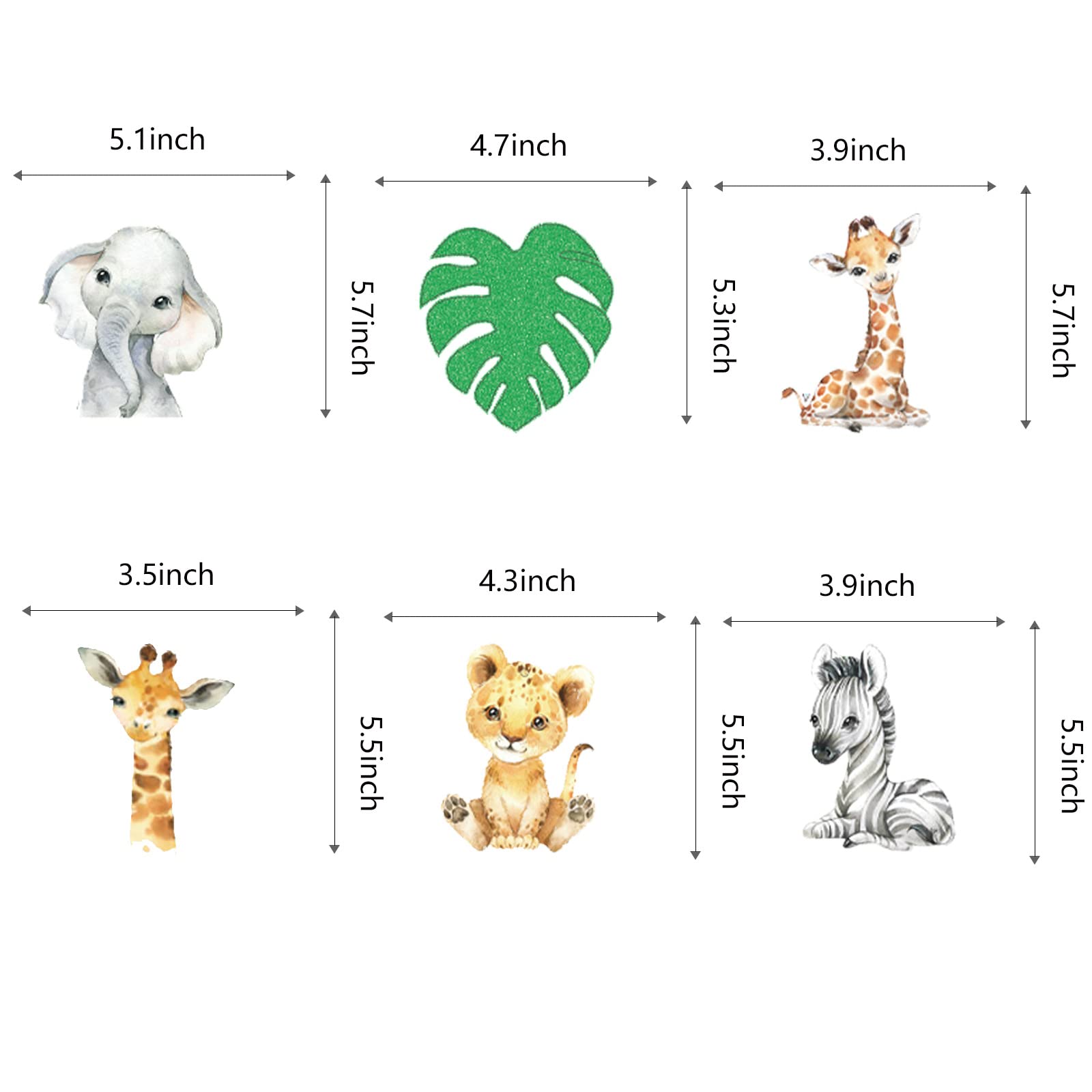 12Pcs Wild One Hanging Swirls Ceiling Streamers - Jungle Safari Animal Birthday Party Decorations & Baby Shower Supplies - Perfect for Wild One Themed Parties, Nursery Decor, and First Birthday Celebrations