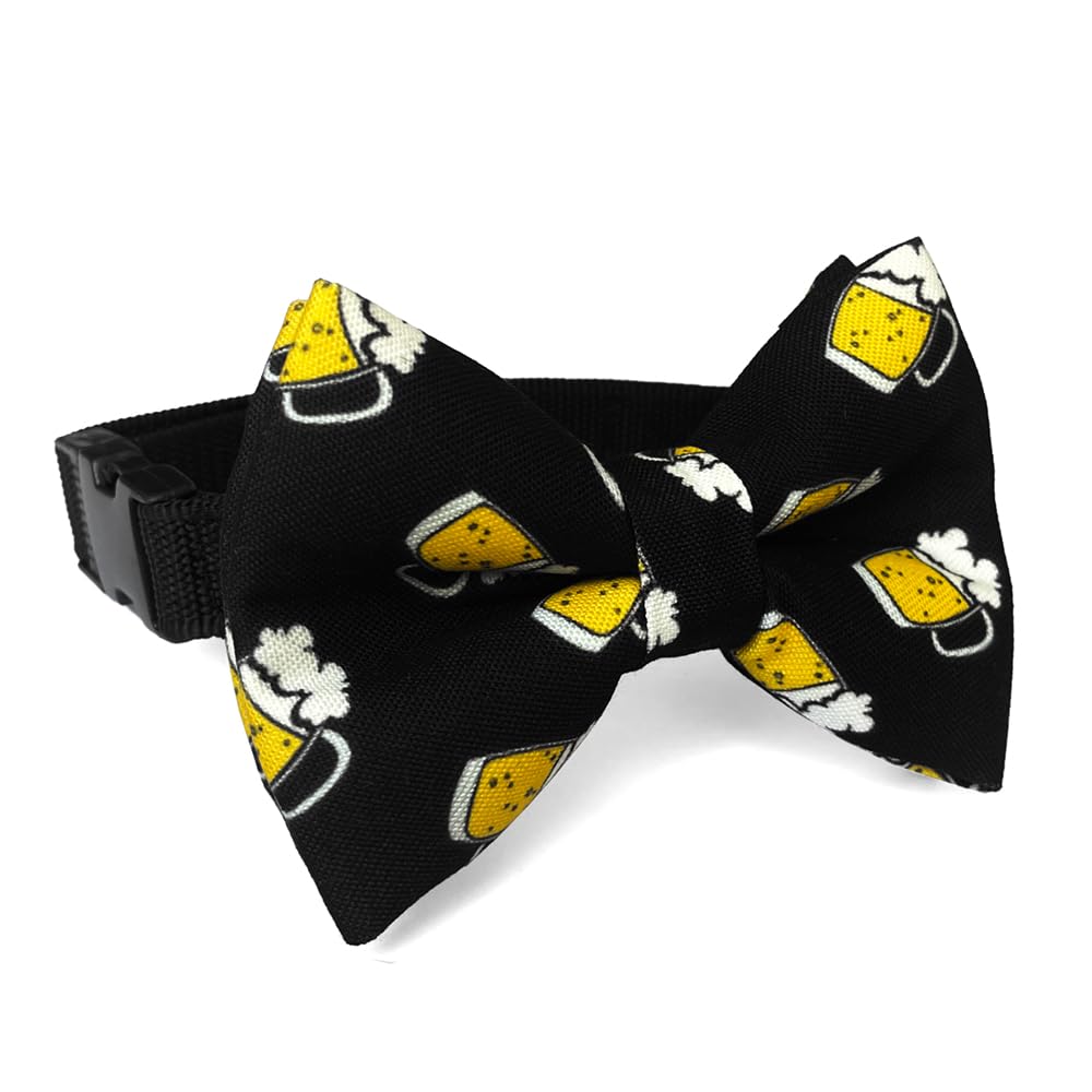 Superman Dog Bow Tie with Adjustable Collar - Red Tuxedo Style Pet Accessory for Small to Medium Dogs - Perfect for Halloween, Cosplay & Special Occasions