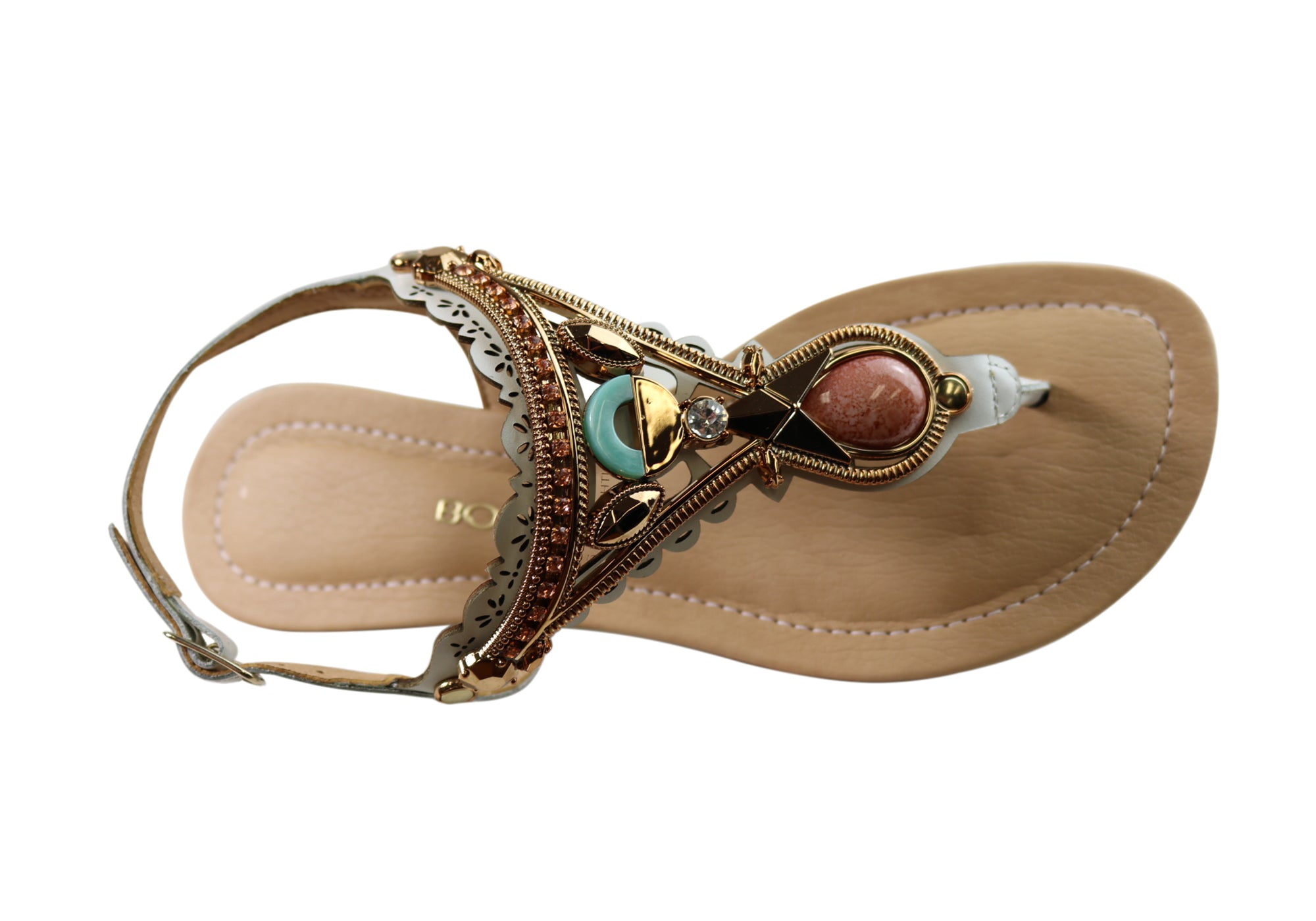 Bottero Caymen Women's Comfortable Leather Sandals - Handmade in Brazil - Perfect for Beach, Vacation & Summer Outfits