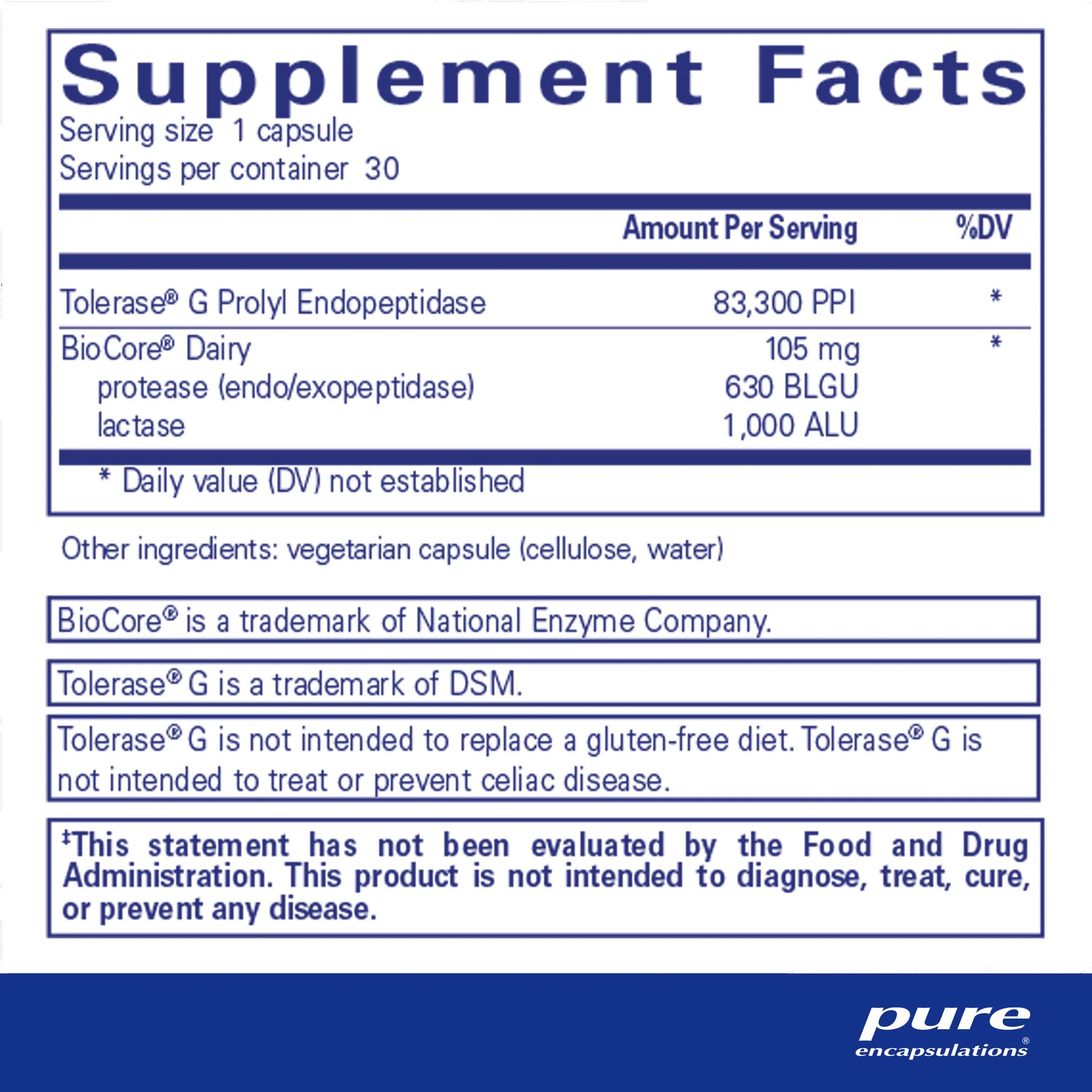 Gluten-Free & Dairy-Free Digestive Enzyme Supplement for Sensitive Stomachs - Supports Digestion & Gut Health - Ideal for Food Intolerance & IBS Relief