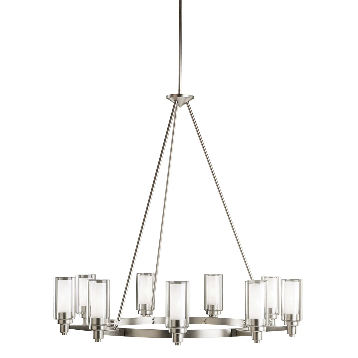 Circolo Chandelier - Modern Crystal Ceiling Light Fixture for Dining Room, Living Room & Bedroom | Elegant Home Decor Lighting