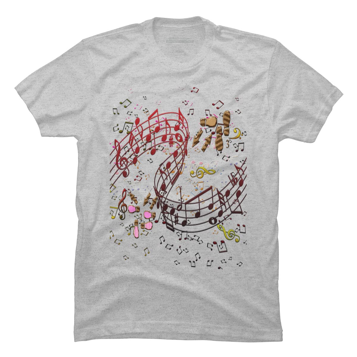 Design By Humans Men's Music Dance Pop Graphic T-Shirt - Soft Cotton Tee for Casual Wear & Concerts | Perfect for Music Lovers & Festival Outfits