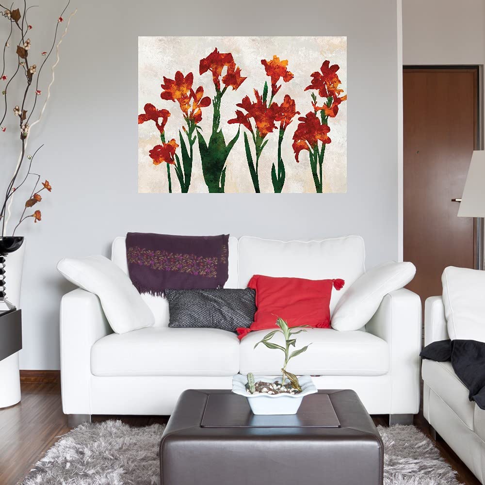 Tania Bello Arnit Bloom Fine Art Canvas Wall Decor - 43x32 Inch Ready to Hang Painting for Living Room, Bedroom, Office & More - Perfect for Home Decor, Housewarming Gifts & Interior Design