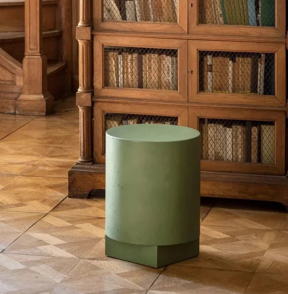 CIMENTO® Tronchetto Stool - Modern Wooden Stool for Kitchen, Bar & Living Room - Durable & Stylish Home Decor Furniture for Dining, Lounge & Office Use