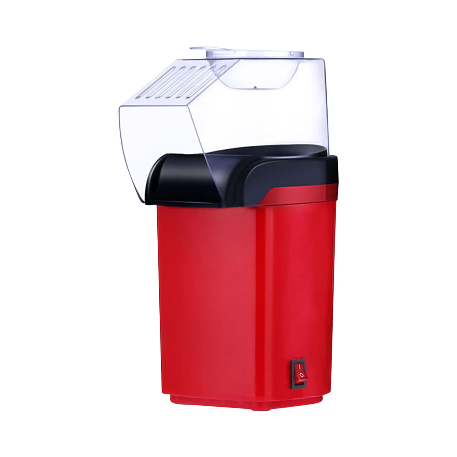 **Electric Popcorn Maker Machine - Fast & Oil-Free Popcorn Popper with Measuring Spoon - Perfect for Movie Nights, Parties, Holidays & Gifts (Red)**