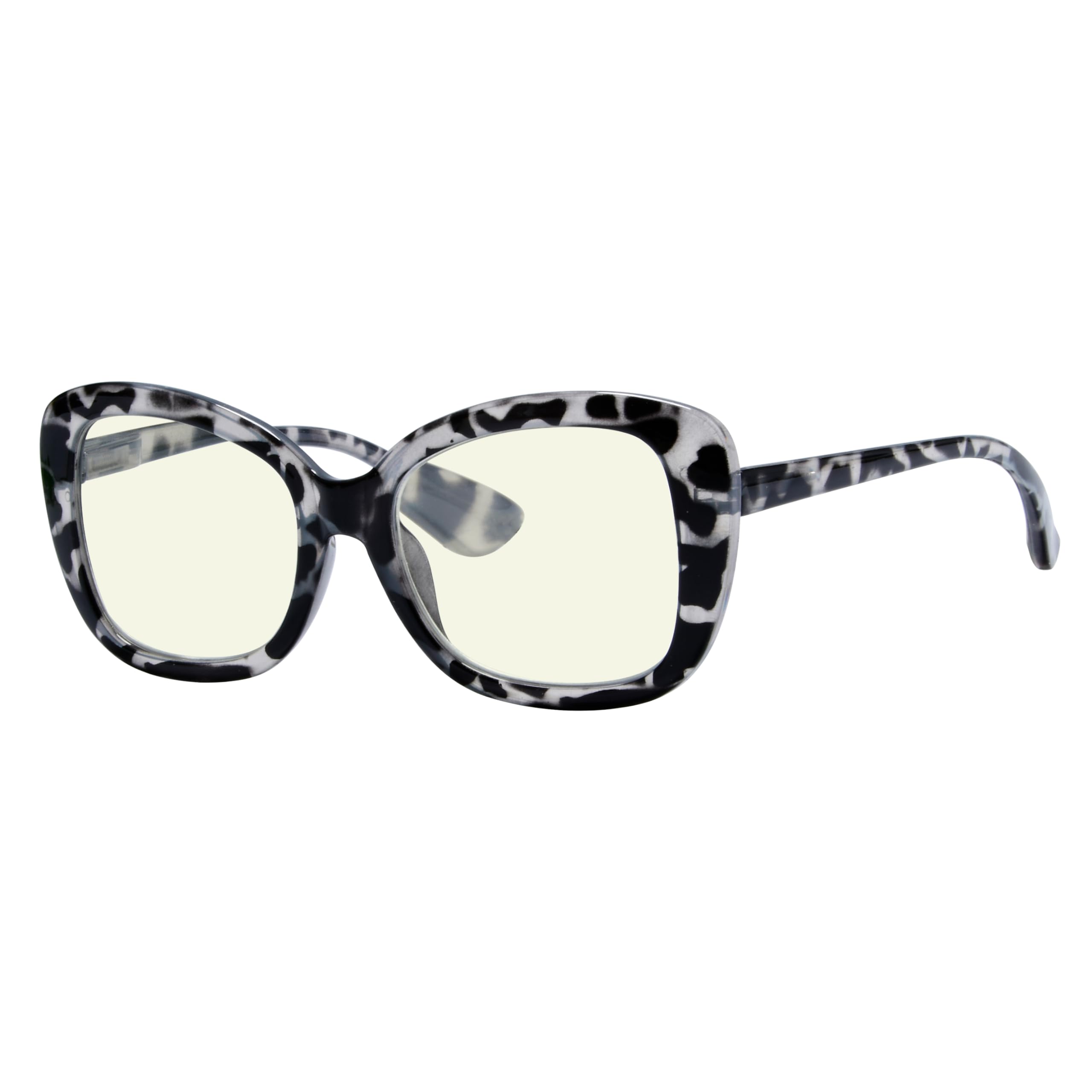 Eyekepper Blue Light Blocking Glasses for Women - Grey Tortoise +0.75 for Computer & Reading