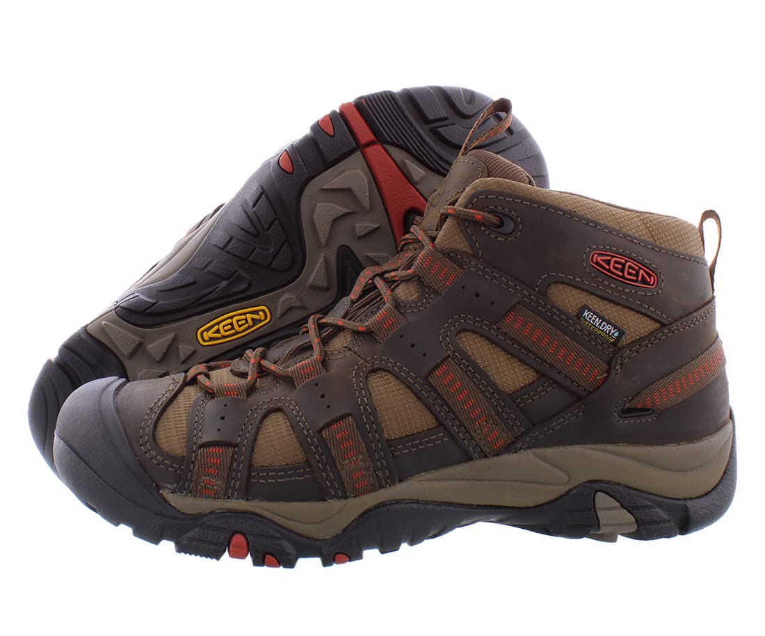KEEN Men's Siskiyou Mid Height Waterproof Hiking Boots - Lightweight Outdoor Trekking Shoes for Men, Durable Non-Slip Traction - Perfect for Mountain Climbing, Camping & Trail Walking