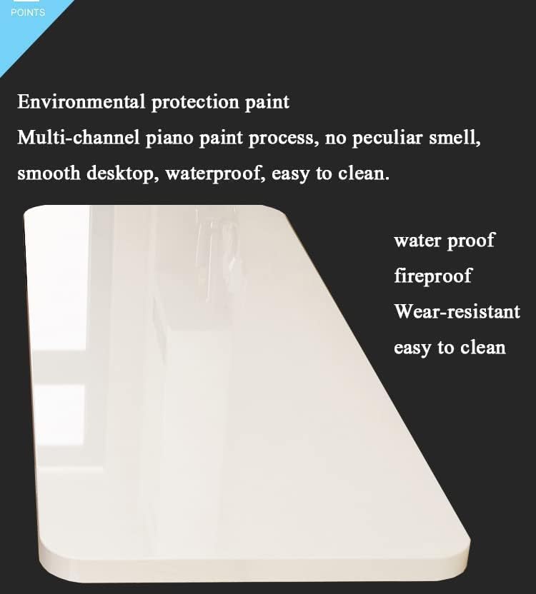 Space-Saving Wall-Mounted Folding Table - Classic White, 35.4