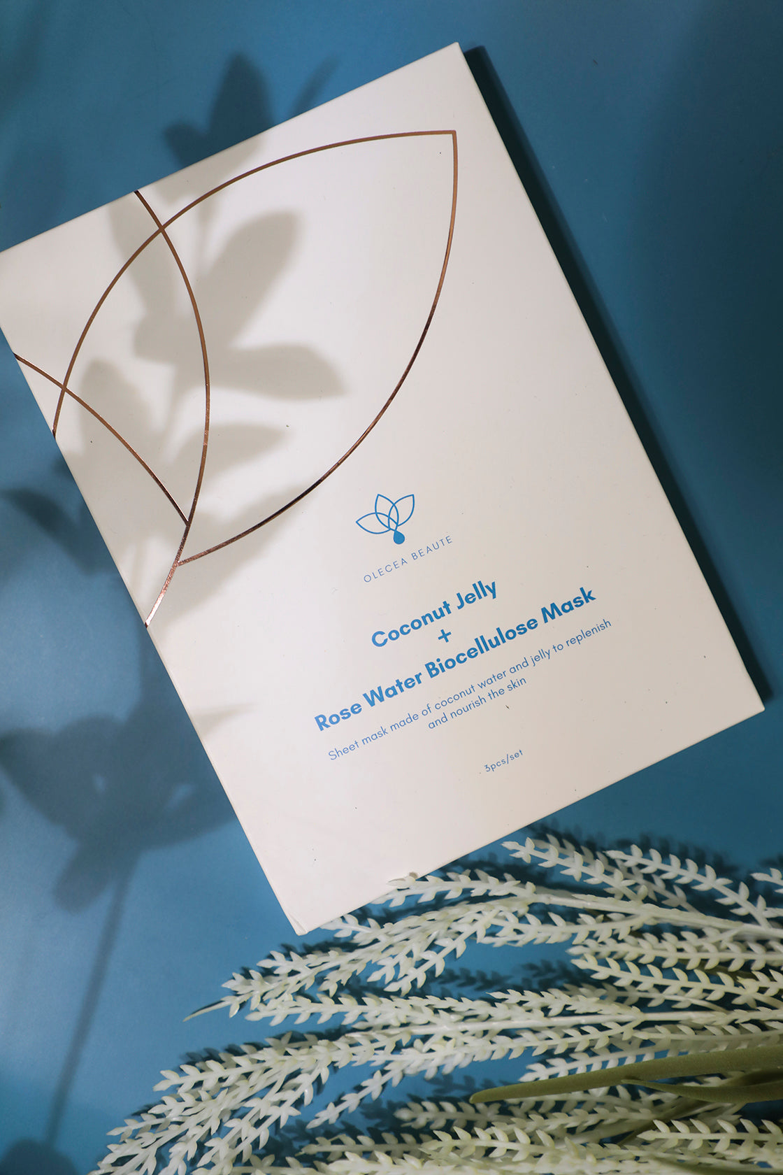 Biocellulose Face Mask with Coconut Jelly & Rose Water - Hydrating & Brightening Sheet Mask for Glowing Skin - Perfect for Spa Nights & Self-Care Routines