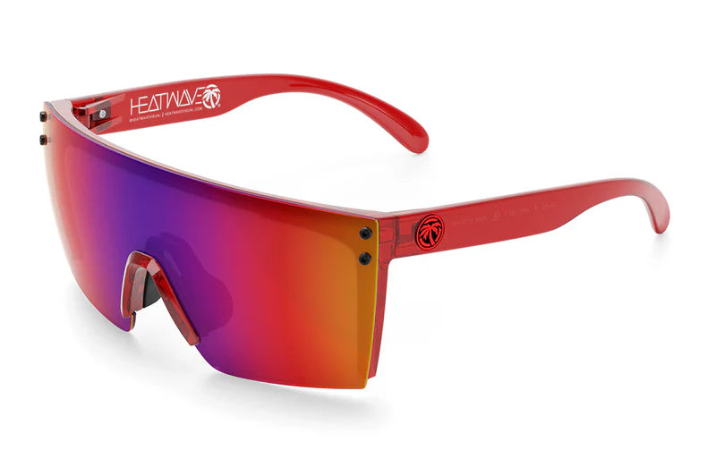 Lazer Face Z87 Sunglasses - UV Protection Safety Glasses, Neon Red Lens for Outdoor Work, Cycling & Sports - ANSI Z87.1 Certified Safety Eyewear