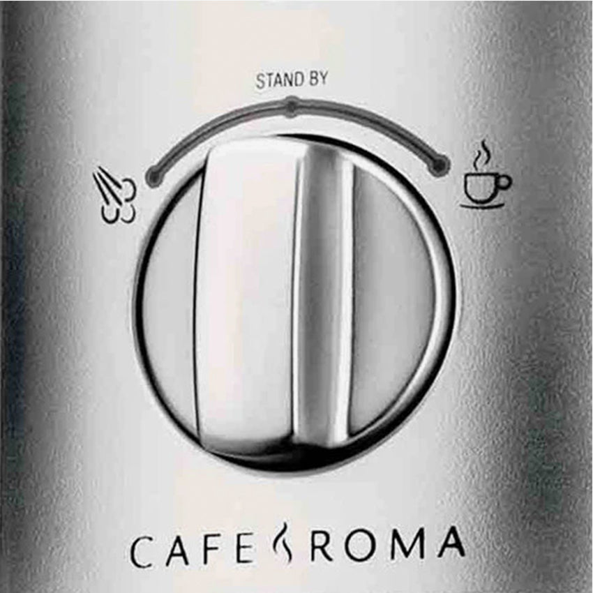 Breville The Café Roma™ Espresso Machine - 15 Bar Pump, Stainless Steel, Compact Design for Home & Office Coffee Lovers | Perfect for Espresso, Cappuccino & Latte Making