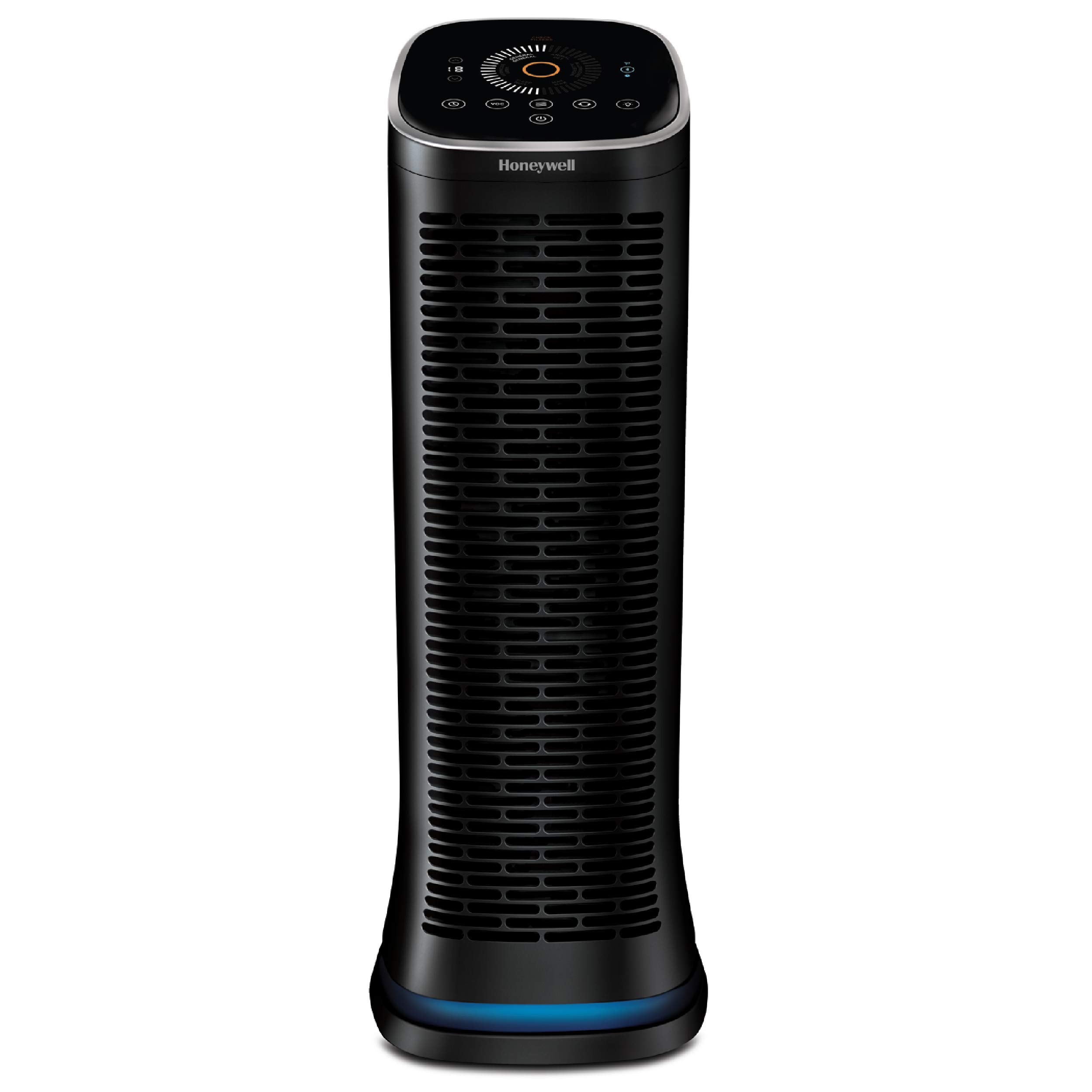 Honeywell HFD360 Air Genius 6 Bluetooth Air Purifier with Washable Permanent Filter for Large Rooms up to 260 sq. ft - Black | Bedroom, Living Room, Office Air Cleaner for Allergies & Dust Removal