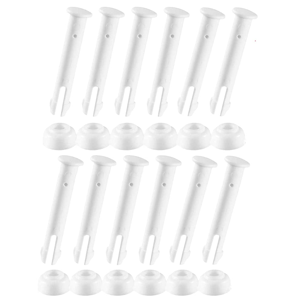 TEMAIKO 12Pcs Pool Frame Connector Pins - Heavy Duty Plastic Swimming Pool Accessories for Easy Installation | Secure Above Ground Pool Frame Joints | Perfect for Backyard, Inflatable & Metal Frame Pools
