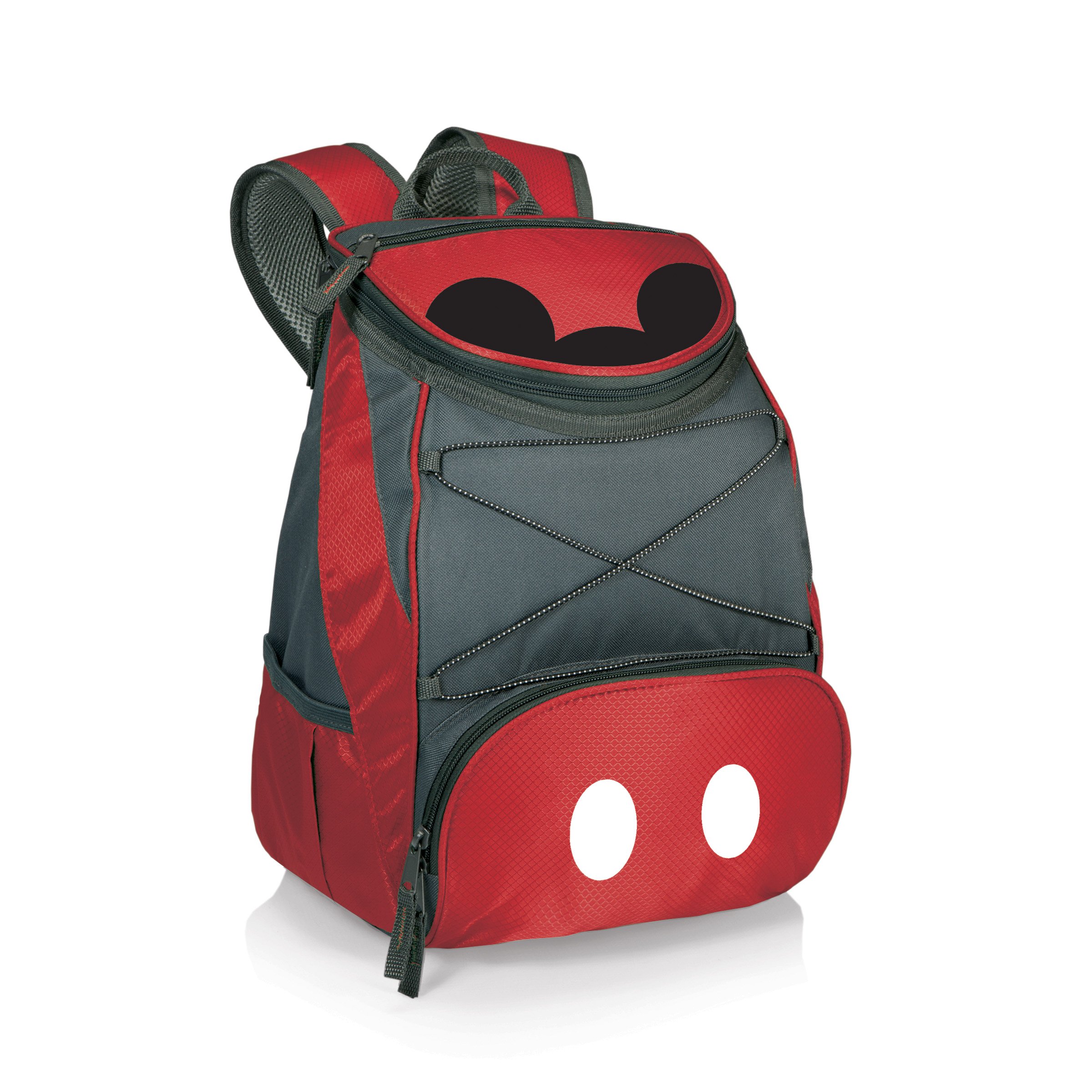 Disney Mickey Mouse Insulated Backpack Cooler - Soft Lunch Bag with Red & Gray Accents | Picnic, Beach, Camping & Outdoor Adventures