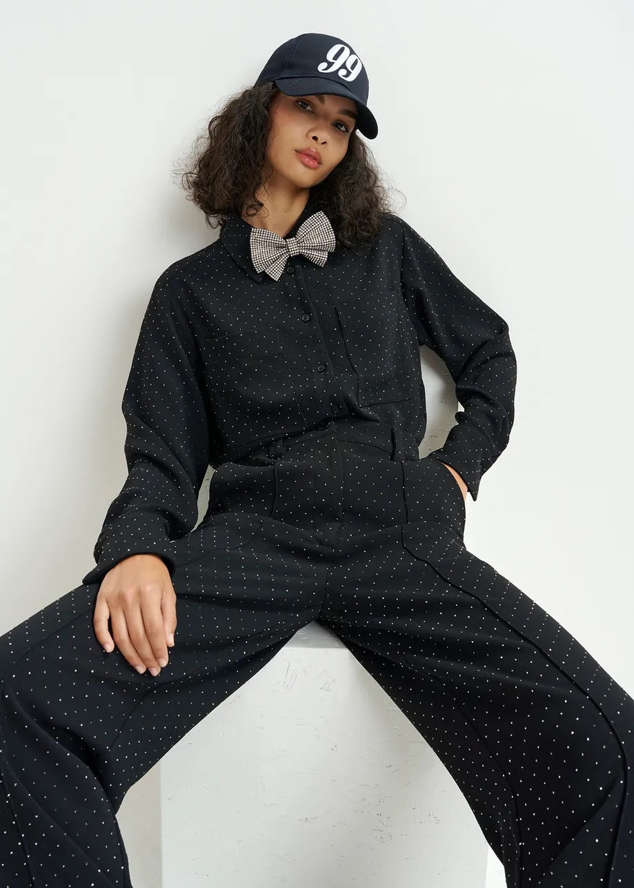 Essentiel Antwerp Healthy Pant - Black | High Waist Comfortable Trousers for Women | Perfect for Work, Travel & Casual Wear