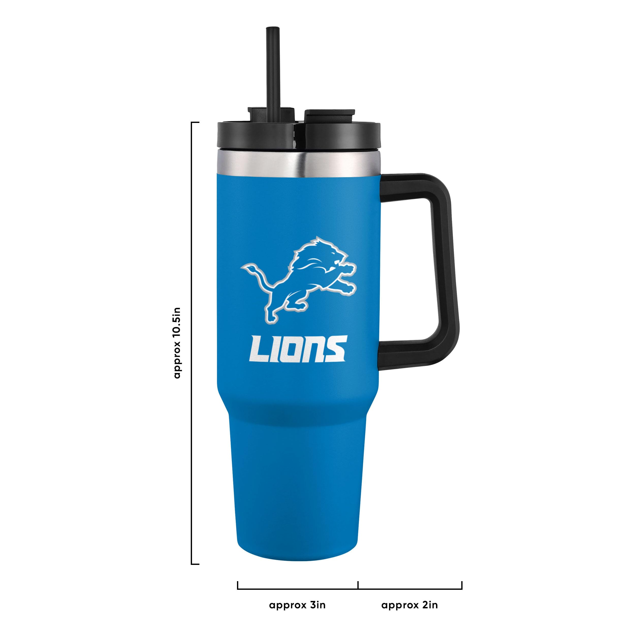 FOCO NFL Team Logo Insulated Travel Mug 40oz XL Tumbler - Unisex Stainless Steel Vacuum Flask for Hot & Cold Drinks - Perfect for Football Games, Office Commute, Camping & Outdoor Activities